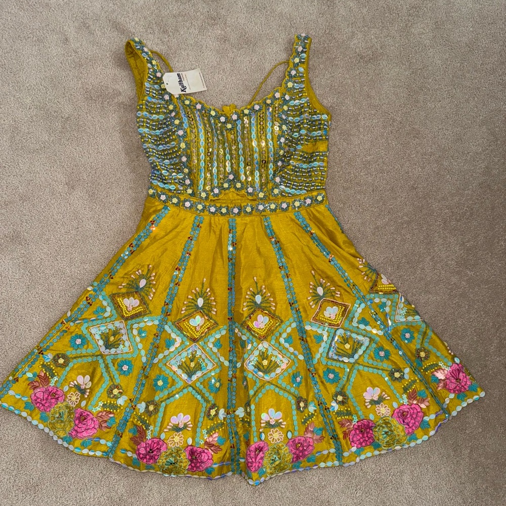 COPY - Papa don’t preach inspired Indian silk frock with trousers w/ tags